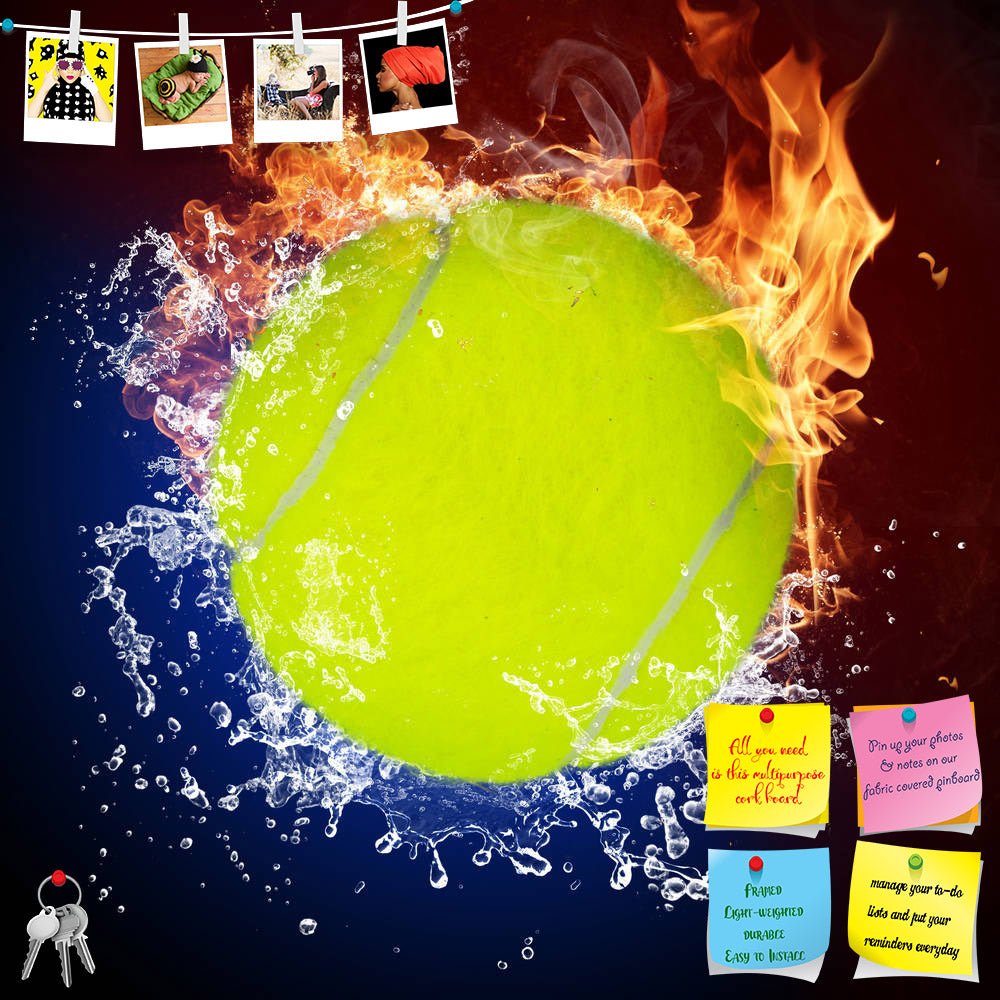 ArtzFolio Tennis Ball In Fire Flames & Splashing Water Printed Bulletin Board Notice Pin Board Soft Board | Frameless-Bulletin Boards Frameless-AZSAO19315581BLB_FL_L-Image Code 5002284 Vishnu Image Folio Pvt Ltd, IC 5002284, ArtzFolio, Bulletin Boards Frameless, Sports, Digital Art, tennis, ball, in, fire, flames, splashing, water, printed, bulletin, board, notice, pin, soft, frameless, pin up board, push pin board, extra large cork board, big pin board, notice board, small bulletin board, cork board, wall 