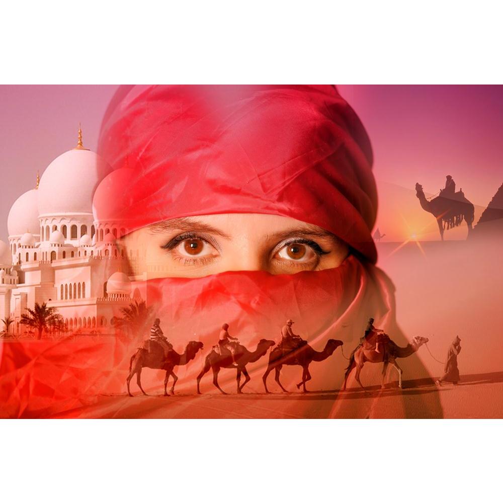 Arab Woman Canvas Painting Synthetic Frame-Paintings MDF Framing-AFF_FR-IC 5002288 IC 5002288, African, Allah, Animated Cartoons, Arabic, Architecture, Art and Paintings, Asian, Black, Black and White, Caricature, Cartoons, Cities, City Views, Culture, Ethnic, Holidays, Illustrations, Islam, Landscapes, Moroccan, Mountains, Nature, Paintings, Patterns, People, Religion, Religious, Scenic, Signs, Signs and Symbols, Traditional, Tribal, World Culture, arab, woman, canvas, painting, synthetic, frame, camel, wo