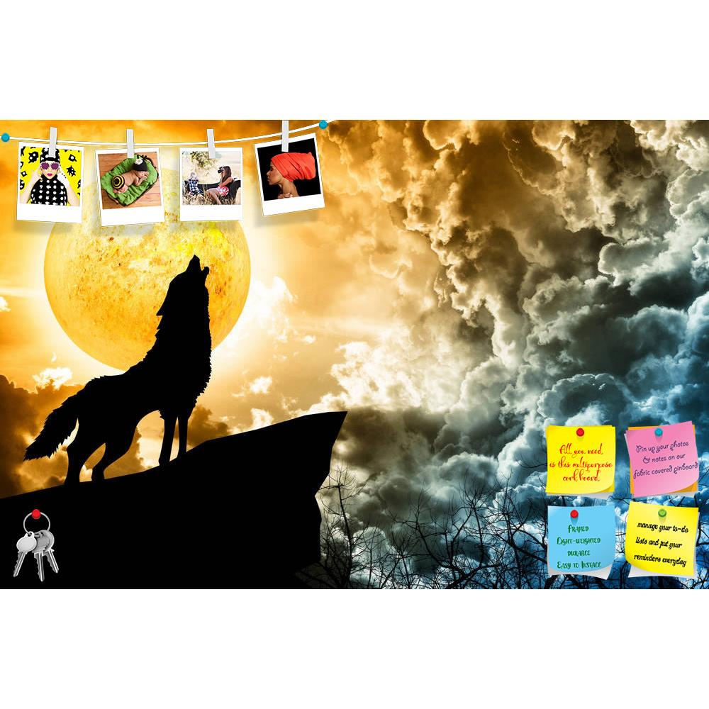 ArtzFolio Wolf Howling To The Full Moon D2 Printed Bulletin Board Notice Pin Board Soft Board | Frameless-Bulletin Boards Frameless-AZSAO19345111BLB_FL_L-Image Code 5002296 Vishnu Image Folio Pvt Ltd, IC 5002296, ArtzFolio, Bulletin Boards Frameless, Animals, Fantasy, Digital Art, wolf, howling, to, the, full, moon, d2, printed, bulletin, board, notice, pin, soft, frameless, silhouette, pin up board, push pin board, extra large cork board, big pin board, notice board, small bulletin board, cork board, wall 