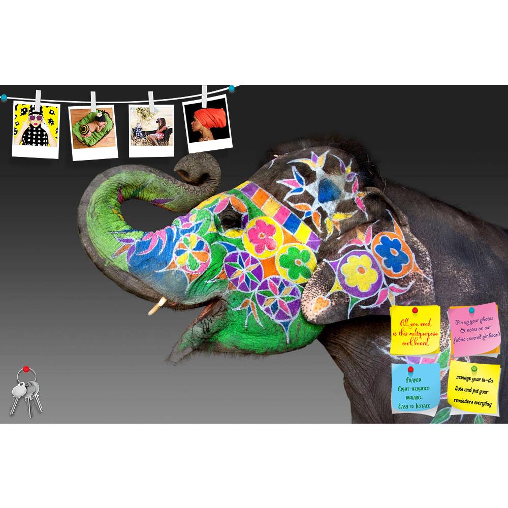 ArtzFolio Elephant Decorated For Holi In Jaipur India Printed Bulletin Board Notice Pin Board Soft Board | Frameless-Bulletin Boards Frameless-AZSAO19381159BLB_FL_L-Image Code 5002302 Vishnu Image Folio Pvt Ltd, IC 5002302, ArtzFolio, Bulletin Boards Frameless, Animals, Photography, elephant, decorated, for, holi, in, jaipur, india, printed, bulletin, board, notice, pin, soft, frameless, an, pin up board, push pin board, extra large cork board, big pin board, notice board, small bulletin board, cork board, 