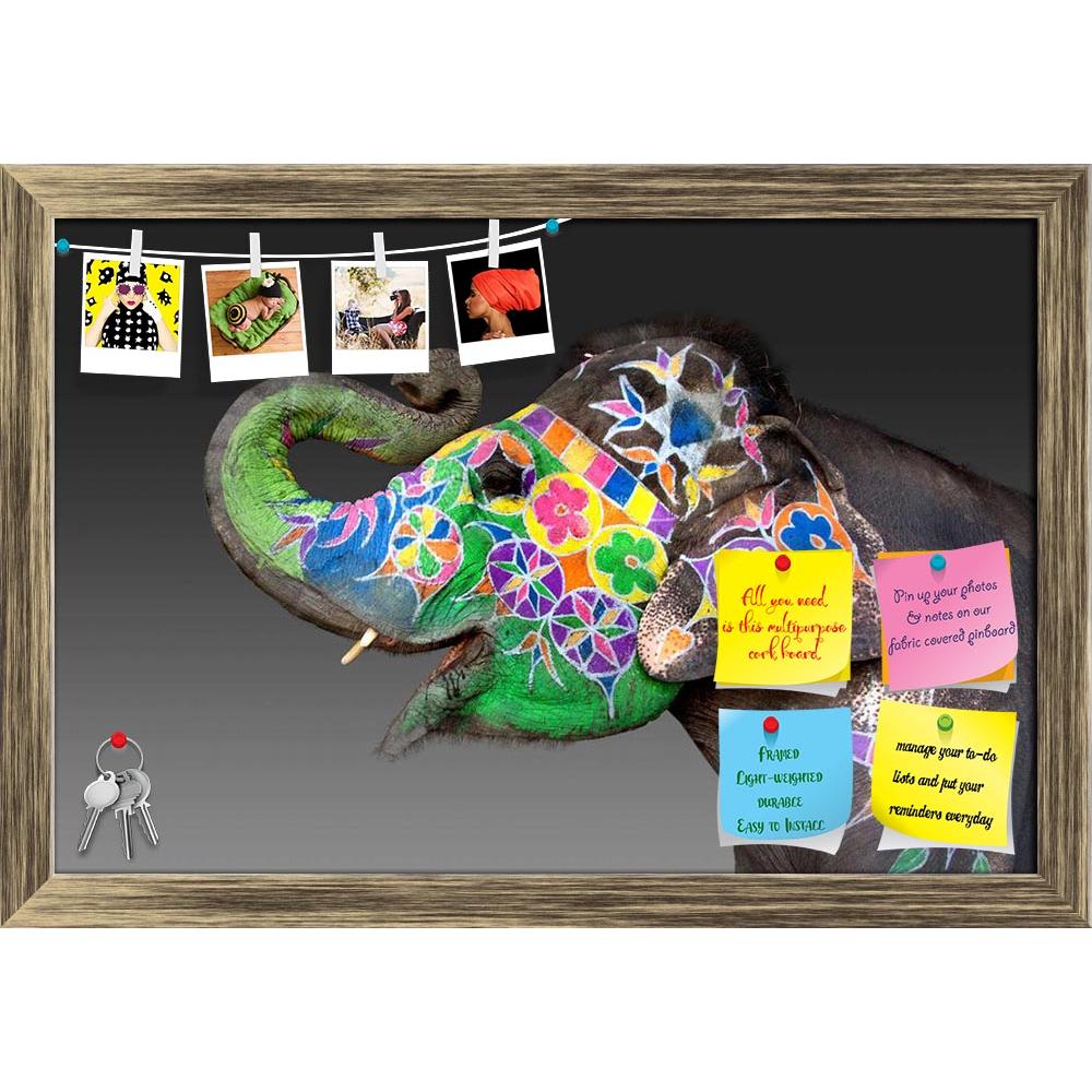 ArtzFolio Elephant Decorated For Holi In Jaipur India Printed Bulletin Board Notice Pin Board Soft Board | Framed-Bulletin Boards Framed-AZSAO19381159BLB_FR_L-Image Code 5002302 Vishnu Image Folio Pvt Ltd, IC 5002302, ArtzFolio, Bulletin Boards Framed, Animals, Photography, elephant, decorated, for, holi, in, jaipur, india, printed, bulletin, board, notice, pin, soft, framed, an, pin up board, push pin board, extra large cork board, big pin board, notice board, small bulletin board, cork board, wall notice 