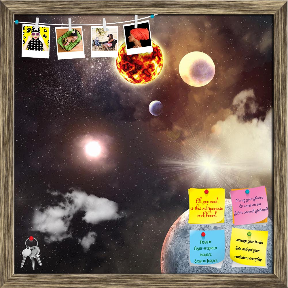 ArtzFolio Planets In Fantasy Space D2 Printed Bulletin Board Notice Pin Board Soft Board | Framed-Bulletin Boards Framed-AZSAO19390539BLB_FR_L-Image Code 5002303 Vishnu Image Folio Pvt Ltd, IC 5002303, ArtzFolio, Bulletin Boards Framed, Fantasy, Digital Art, planets, in, space, d2, printed, bulletin, board, notice, pin, soft, framed, image, fantastic, against, dark, background, pin up board, push pin board, extra large cork board, big pin board, notice board, small bulletin board, cork board, wall notice bo