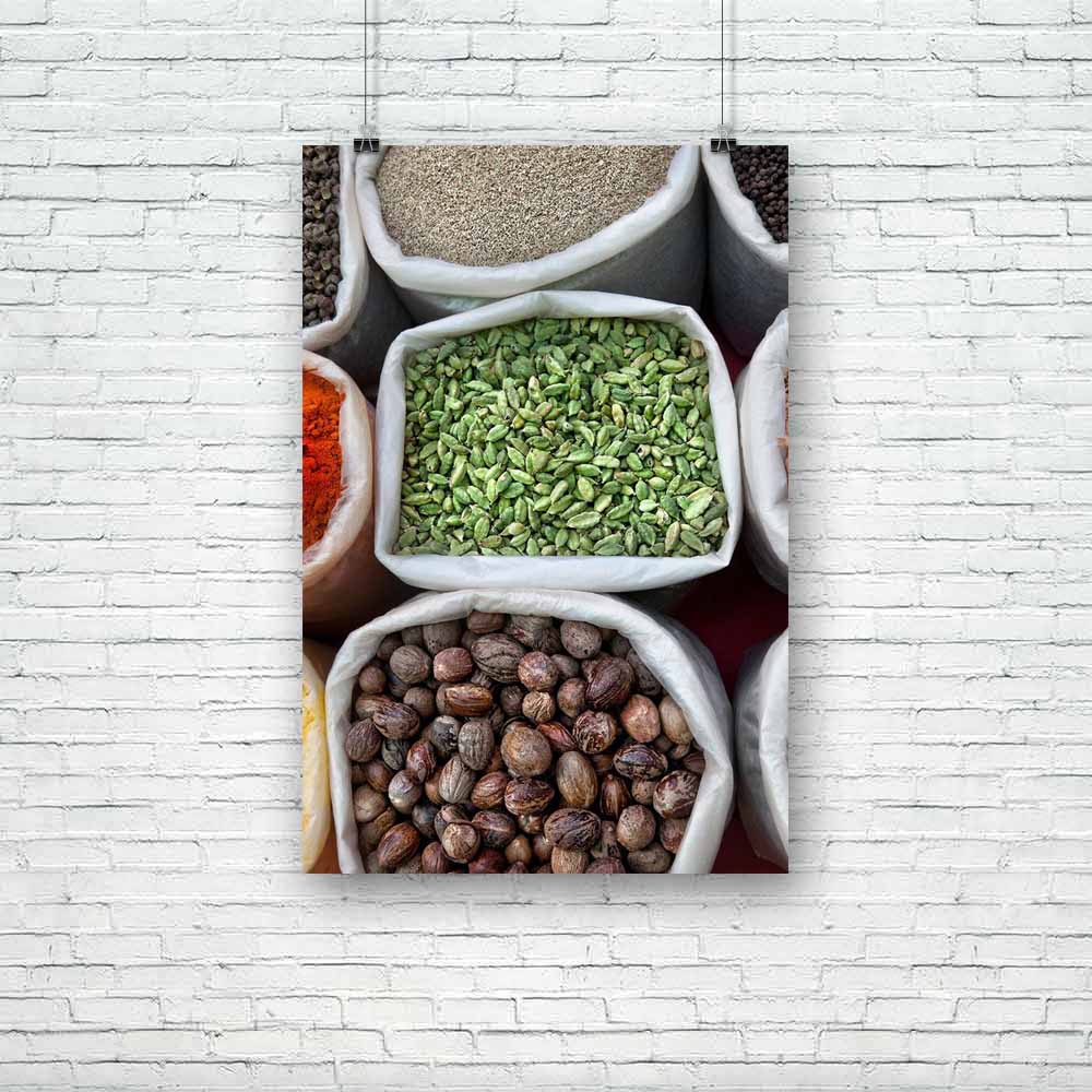 Indian Colored Spices Unframed Paper Poster-Paper Posters Unframed-POS_UN-IC 5002306 IC 5002306, Asian, Black, Black and White, Cuisine, Culture, Ethnic, Food, Food and Beverage, Food and Drink, Fruit and Vegetable, Indian, Love, Romance, Traditional, Tribal, White, World Culture, colored, spices, unframed, paper, poster, india, market, aromatic, asia, bag, bazaar, brown, cardamom, cardamon, chili, clove, color, colorful, coriander, dry, eat, exotic, flea, goa, gourmet, green, healthy, heap, ingredient, mas