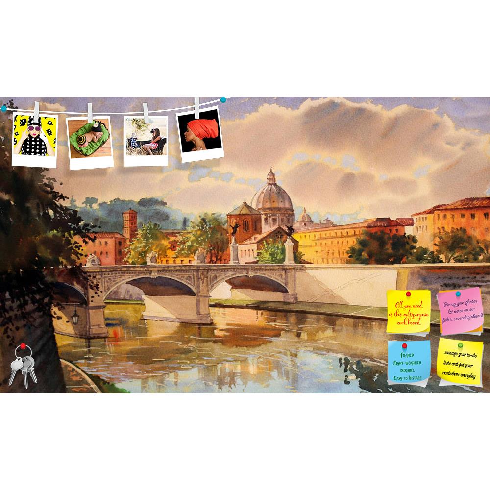 ArtzFolio Basilica Sant Pietro & Tiber River in Vatican Italy Printed Bulletin Board Notice Pin Board Soft Board | Frameless-Bulletin Boards Frameless-AZSAO19473465BLB_FL_L-Image Code 5002318 Vishnu Image Folio Pvt Ltd, IC 5002318, ArtzFolio, Bulletin Boards Frameless, Places, Fine Art Reprint, basilica, sant, pietro, tiber, river, in, vatican, italy, printed, bulletin, board, notice, pin, soft, frameless, ponte, vittorio, emanuele, rome, pin up board, push pin board, extra large cork board, big pin board, 