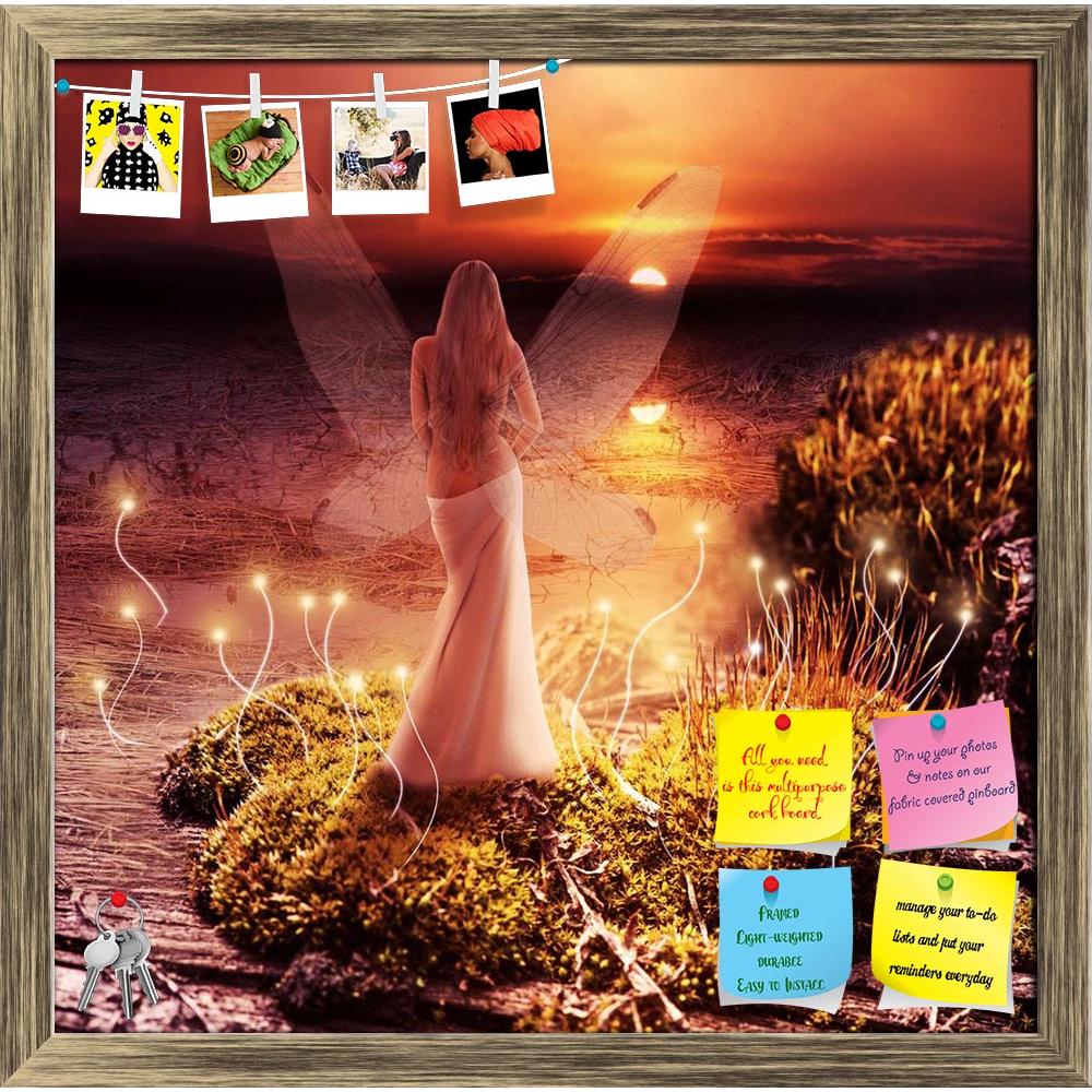 ArtzFolio Fairy With Transparent Wings Printed Bulletin Board Notice Pin Board Soft Board | Framed-Bulletin Boards Framed-AZSAO19502026BLB_FR_L-Image Code 5002321 Vishnu Image Folio Pvt Ltd, IC 5002321, ArtzFolio, Bulletin Boards Framed, Fantasy, Figurative, Digital Art, fairy, with, transparent, wings, printed, bulletin, board, notice, pin, soft, framed, standing, green, island, lake, watching, sunset, pin up board, push pin board, extra large cork board, big pin board, notice board, small bulletin board, 