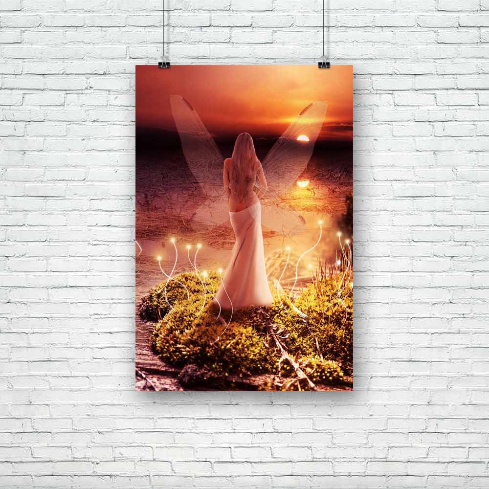 Fairy With Transparent Wings Unframed Paper Poster-Paper Posters Unframed-POS_UN-IC 5002321 IC 5002321, Fantasy, Nature, Parents, Scenic, Seasons, Sunrises, Sunsets, fairy, with, transparent, wings, unframed, paper, poster, world, fairies, witch, freedom, back, beautiful, beauty, dream, evening, fairytale, female, flashlight, girl, grass, green, island, lady, lake, light, magic, magician, morning, mystic, outdoor, pixie, plants, reflection, season, shine, silence, slim, standing, summer, sunrise, sunset, tr