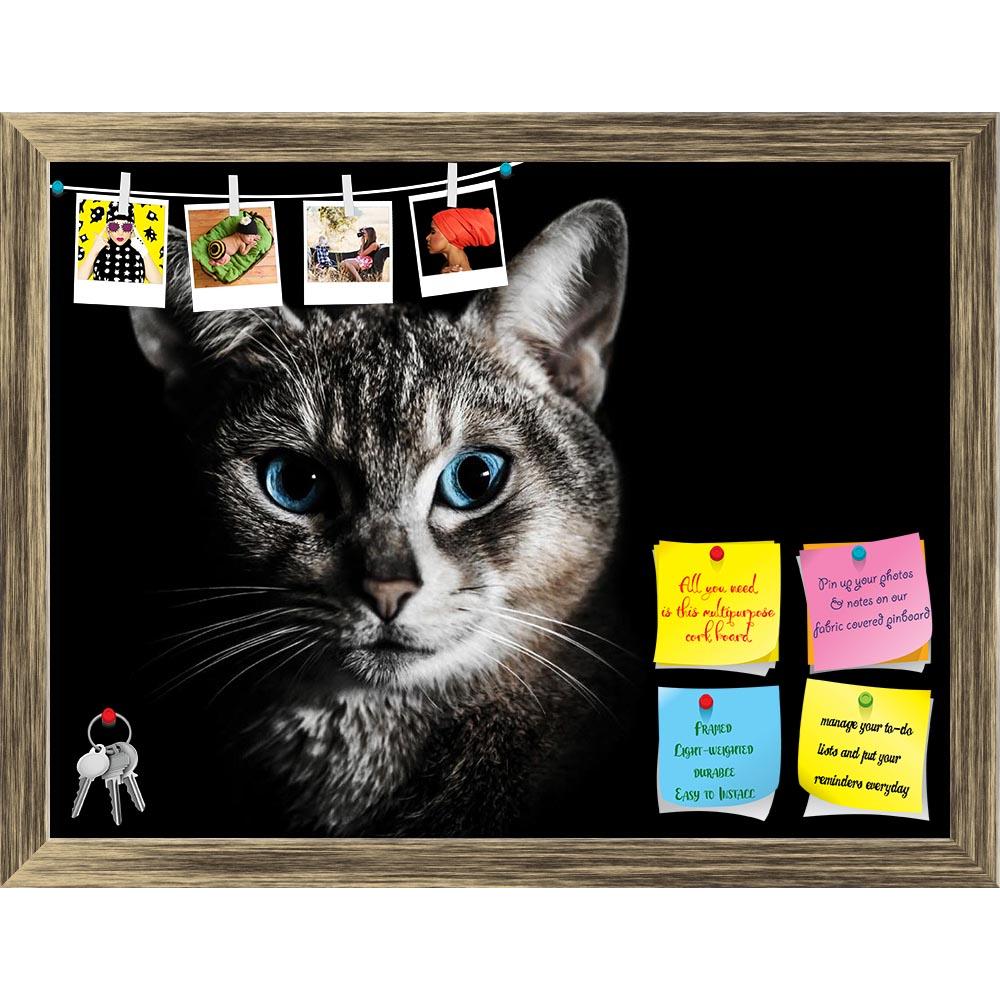 ArtzFolio Cat Portrait Printed Bulletin Board Notice Pin Board Soft Board | Framed-Bulletin Boards Framed-AZSAO19508391BLB_FR_L-Image Code 5002323 Vishnu Image Folio Pvt Ltd, IC 5002323, ArtzFolio, Bulletin Boards Framed, Animals, Photography, cat, portrait, printed, bulletin, board, notice, pin, soft, framed, pin up board, push pin board, extra large cork board, big pin board, notice board, small bulletin board, cork board, wall notice board, giant cork board, bulletin board, office notice board, office co