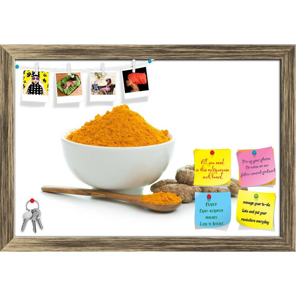 ArtzFolio Bowl Of Turmeric Powder Printed Bulletin Board Notice Pin Board Soft Board | Framed-Bulletin Boards Framed-AZSAO19576037BLB_FR_L-Image Code 5002329 Vishnu Image Folio Pvt Ltd, IC 5002329, ArtzFolio, Bulletin Boards Framed, Food & Beverage, Photography, bowl, of, turmeric, powder, printed, bulletin, board, notice, pin, soft, framed, fresh, root, pin up board, push pin board, extra large cork board, big pin board, notice board, small bulletin board, cork board, wall notice board, giant cork board, b