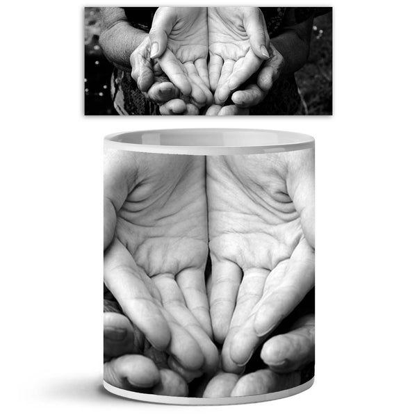 Empty Old & Young Hands Ceramic Coffee Tea Mug Inside White-Coffee Mugs-MUG-IC 5002330 IC 5002330, Adult, Black, Black and White, Family, Health, Love, Nature, Parents, People, Romance, Scenic, White, empty, old, young, hands, ceramic, coffee, tea, mug, inside, poverty, care, hope, affection, age, aged, aid, assist, assistance, autumn, beggary, concept, doctor, elderly, fall, finger, friendship, generation, giving, grandmother, grandparent, green, hand, happiness, healthy, help, hold, home, hospital, human,