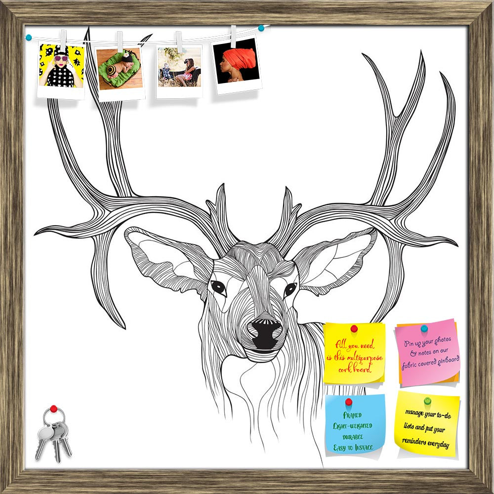 ArtzFolio Deer Head D1 Printed Bulletin Board Notice Pin Board Soft Board | Framed-Bulletin Boards Framed-AZSAO19584096BLB_FR_L-Image Code 5002331 Vishnu Image Folio Pvt Ltd, IC 5002331, ArtzFolio, Bulletin Boards Framed, Animals, Digital Art, deer, head, d1, printed, bulletin, board, notice, pin, soft, framed, animal, illustration, t-shirt, sketch, tattoo, design, pin up board, push pin board, extra large cork board, big pin board, notice board, small bulletin board, cork board, wall notice board, giant co