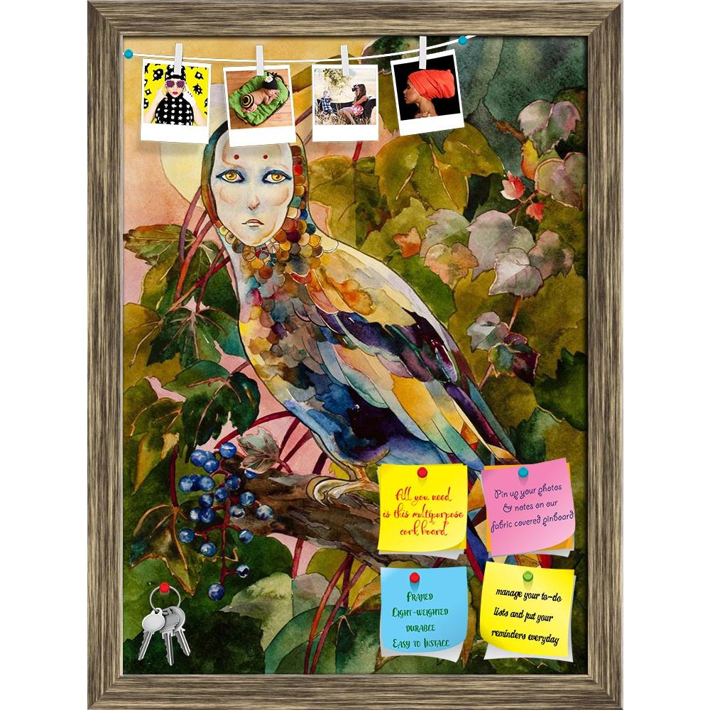 ArtzFolio Mythical Bird With Female Face Printed Bulletin Board Notice Pin Board Soft Board | Framed-Bulletin Boards Framed-AZSAO19589365BLB_FR_L-Image Code 5002332 Vishnu Image Folio Pvt Ltd, IC 5002332, ArtzFolio, Bulletin Boards Framed, Birds, Floral, Kids, Fine Art Reprint, mythical, bird, with, female, face, printed, bulletin, board, notice, pin, soft, framed, sunset, forest, watercolor, pin up board, push pin board, extra large cork board, big pin board, notice board, small bulletin board, cork board,