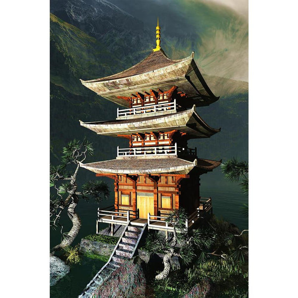 Zen Buddha Temple D3 Unframed Paper Poster-Paper Posters Unframed-POS_UN-IC 5002341 IC 5002341, Ancient, Architecture, Art and Paintings, Asian, Automobiles, Buddhism, Chinese, Culture, Digital, Digital Art, Ethnic, Graphic, Historical, Illustrations, Japanese, Landmarks, Landscapes, Medieval, Mountains, Nature, Places, Religion, Religious, Retro, Scenic, Signs, Signs and Symbols, Symbols, Traditional, Transportation, Travel, Tribal, Vehicles, Vintage, World Culture, zen, buddha, temple, d3, unframed, paper