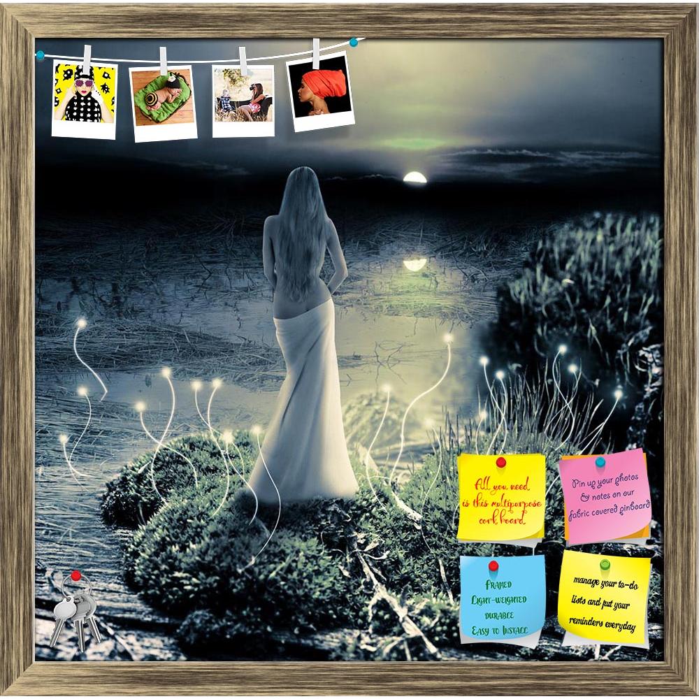 ArtzFolio Mermaid Standing On Green Island Printed Bulletin Board Notice Pin Board Soft Board | Framed-Bulletin Boards Framed-AZSAO19753691BLB_FR_L-Image Code 5002353 Vishnu Image Folio Pvt Ltd, IC 5002353, ArtzFolio, Bulletin Boards Framed, Fantasy, Figurative, Photography, mermaid, standing, on, green, island, printed, bulletin, board, notice, pin, soft, framed, fairy, lake, watching, moon, pin up board, push pin board, extra large cork board, big pin board, notice board, small bulletin board, cork board,