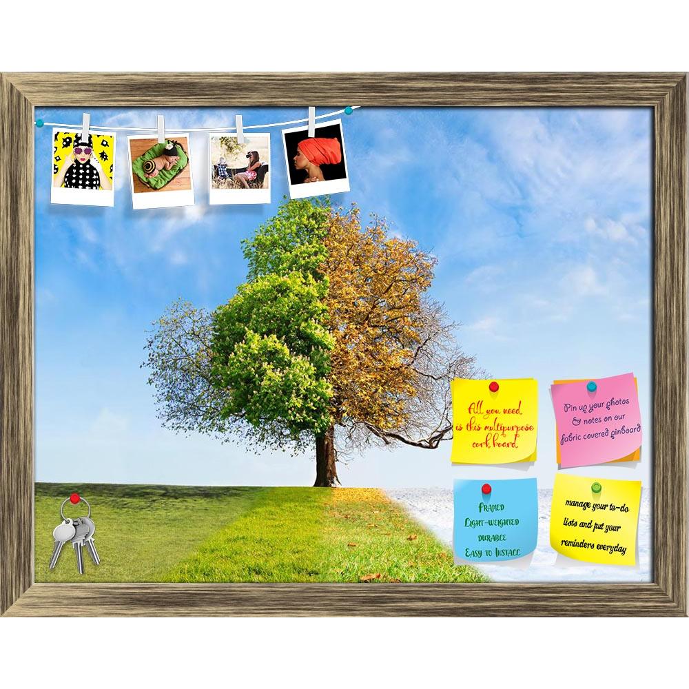 ArtzFolio Four Seasons Tree Concept Printed Bulletin Board Notice Pin Board Soft Board | Framed-Bulletin Boards Framed-AZSAO19755654BLB_FR_L-Image Code 5002355 Vishnu Image Folio Pvt Ltd, IC 5002355, ArtzFolio, Bulletin Boards Framed, Conceptual, Landscapes, Digital Art, four, seasons, tree, concept, printed, bulletin, board, notice, pin, soft, framed, time, passing, anglia, atmosphere, autumn, background, beautiful, beauty, blue, cambridge, clear, cloud, cold, change, collage, contrast, covered, day, engla