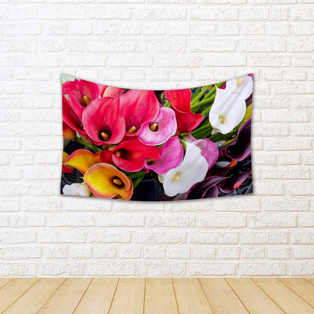 ArtzFolio Calla Lily Flowers Fabric Tapestry Wall Hanging-Tapestries-AZART19801056TAP_L-Image Code 5002358 Vishnu Image Folio Pvt Ltd, IC 5002358, ArtzFolio, Tapestries, Floral, Photography, calla, lily, flowers, fabric, tapestry, wall, hanging, full, bloom, display, farmers, market, room tapestry, hanging tapestry, huge tapestry, amazonbasics, tapestry cloth, fabric wall hanging, unique tapestries, wall tapestry, small tapestry, tapestry wall decor, cheap tapestries, affordable tapestries, tapestry wall ha