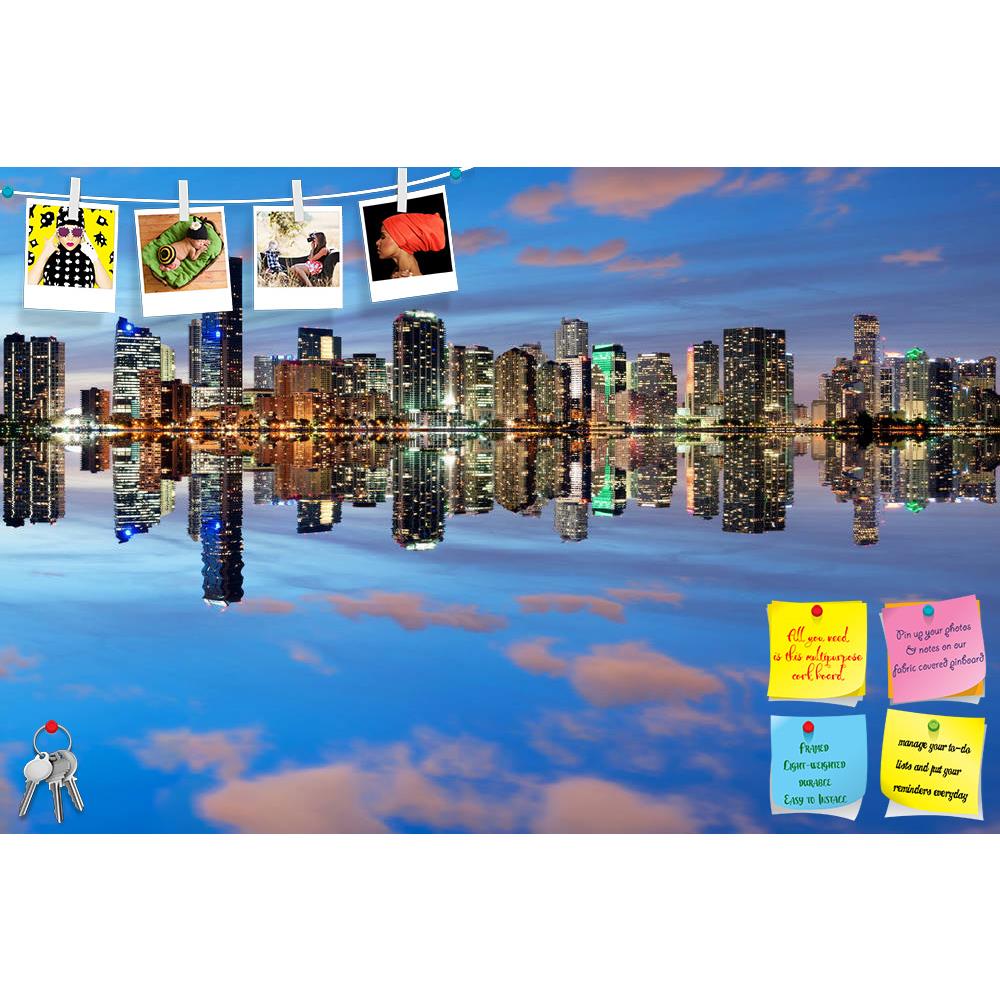 ArtzFolio Miami Skyline Seen From Key Biscayne At Dusk, USA Printed Bulletin Board Notice Pin Board Soft Board | Frameless-Bulletin Boards Frameless-AZSAO19805302BLB_FL_L-Image Code 5002359 Vishnu Image Folio Pvt Ltd, IC 5002359, ArtzFolio, Bulletin Boards Frameless, Places, Photography, miami, skyline, seen, from, key, biscayne, at, dusk, usa, printed, bulletin, board, notice, pin, soft, frameless, beautiful, reflections, night, buildings, panorama, downtown, dark, scene, american, metropolitan, urban, bri