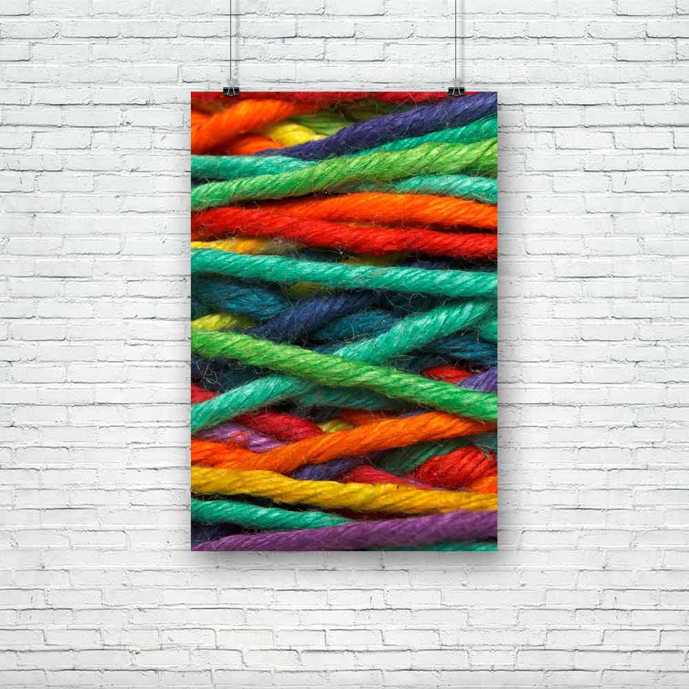 Multicolored Yarn Unframed Paper Poster-Paper Posters Unframed-POS_UN-IC 5002361 IC 5002361, Abstract Expressionism, Abstracts, Culture, Ethnic, Patterns, Semi Abstract, Traditional, Tribal, Wine, World Culture, multicolored, yarn, unframed, paper, poster, wool, colors, color, texture, thread, threads, abstract, background, blue, close, closeup, colorful, complex, cord, cotton, craft, fiber, filament, green, handicraft, knit, macro, material, multi, needlecraft, object, pattern, purple, rainbow, red, rope, 