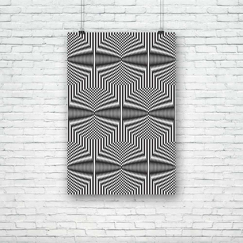 Optical Artwork Unframed Paper Poster-Paper Posters Unframed-POS_UN-IC 5002371 IC 5002371, Abstract Expressionism, Abstracts, Art and Paintings, Black, Black and White, Circle, Decorative, Digital, Digital Art, Fashion, Geometric, Geometric Abstraction, Graphic, Illustrations, Patterns, Semi Abstract, Signs, Signs and Symbols, Stripes, White, optical, artwork, unframed, paper, poster, illusion, abstract, art, backdrop, background, circles, contrast, cover, design, figures, frame, ornament, ornate, pattern, 