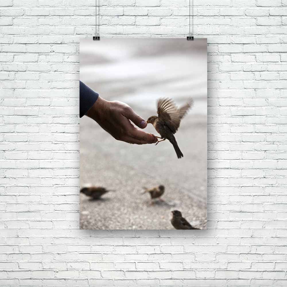 Bird Feeding Hand Unframed Paper Poster-Paper Posters Unframed-POS_UN-IC 5002372 IC 5002372, Animals, Arrows, Birds, Urban, bird, feeding, hand, unframed, paper, poster, concept, help, sharing, helping, caring, sparrow, hands, responsibility, care, freedom, sparrows, affectionate, animal, asphalt, assistance, bait, beak, begging, behavior, communication, cute, dependence, eat, environmental, protection, feather, feed, finger, flapping, flying, friendship, greed, hungry, near, poverty, satisfaction, small, s