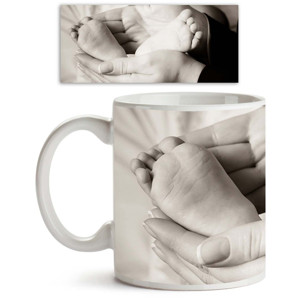 Feet Of Newborn Baby Ceramic Coffee Tea Mug Inside White-Coffee Mugs-MUG-IC 5002373 IC 5002373, Baby, Black, Black and White, Children, Family, Kids, Love, Parents, People, Romance, White, feet, of, newborn, ceramic, coffee, tea, mug, inside, new, and, body, born, boy, care, child, childhood, closeup, concept, cute, darling, emotion, fingers, foot, girl, hand, hands, happiness, happy, help, hold, human, infant, innocent, kid, life, little, mom, mother, palms, parent, parenthood, parenting, pregnancy, protec