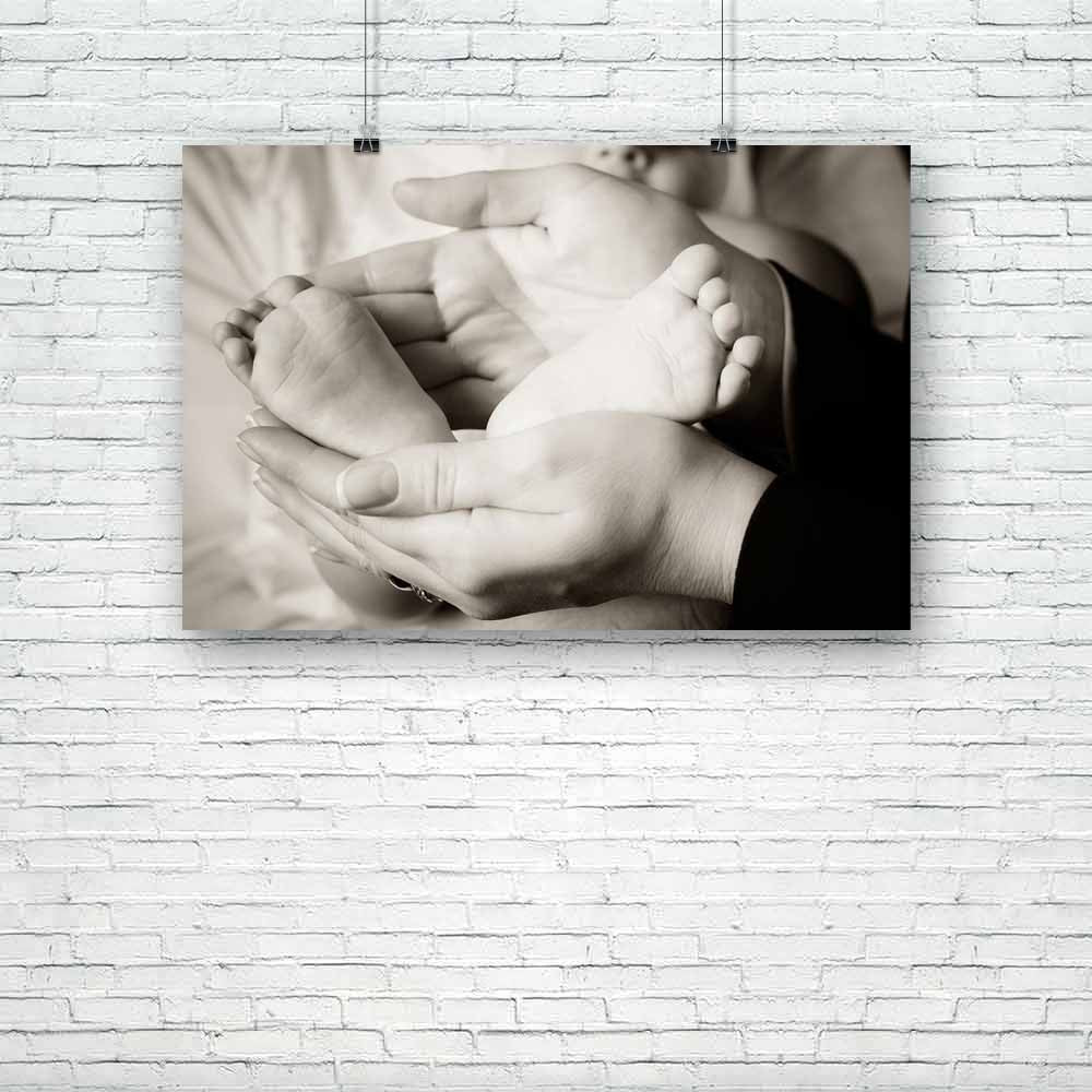 Feet Of Newborn Baby Unframed Paper Poster-Paper Posters Unframed-POS_UN-IC 5002373 IC 5002373, Baby, Black, Black and White, Children, Family, Kids, Love, Parents, People, Romance, White, feet, of, newborn, unframed, paper, poster, new, and, body, born, boy, care, child, childhood, closeup, concept, cute, darling, emotion, fingers, foot, girl, hand, hands, happiness, happy, help, hold, human, infant, innocent, kid, life, little, mom, mother, palms, parent, parenthood, parenting, pregnancy, protect, safety,