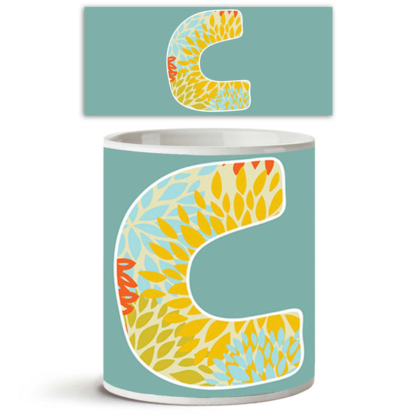Floral Letter C Ceramic Coffee Tea Mug Inside White-Coffee Mugs-MUG-IC 5002381 IC 5002381, Abstract Expressionism, Abstracts, Alphabets, Art and Paintings, Black, Black and White, Calligraphy, Conceptual, Decorative, Digital, Digital Art, Graffiti, Graphic, Illustrations, Semi Abstract, Signs, Signs and Symbols, Sketches, Splatter, Symbols, Text, Typography, White, floral, letter, c, ceramic, coffee, tea, mug, inside, abc, abstract, alphabet, art, artistic, brush, creative, design, dirty, drip, drop, eco, e
