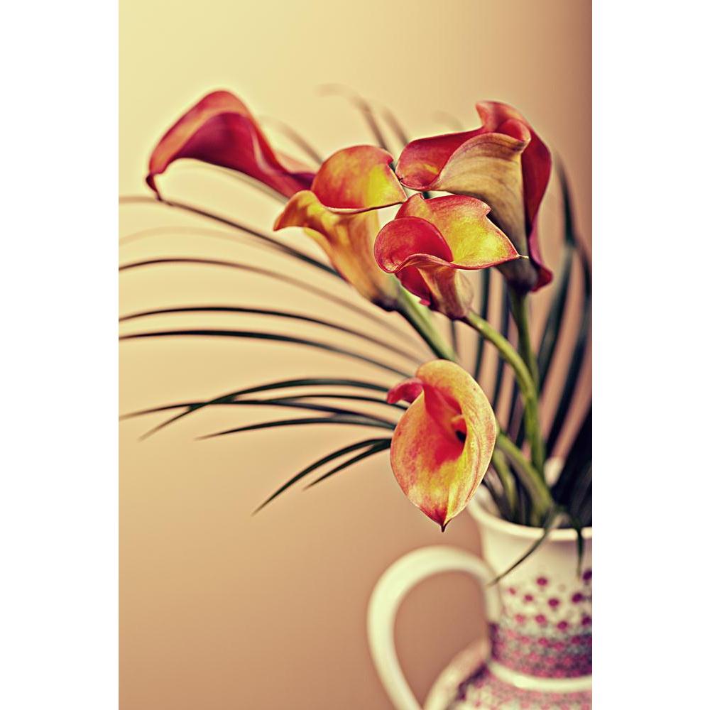Calla Lily Flower Canvas Painting Synthetic Frame-Paintings MDF Framing-AFF_FR-IC 5002385 IC 5002385, Botanical, Floral, Flowers, Love, Nature, Romance, Scenic, calla, lily, flower, canvas, painting, synthetic, frame, arum, backyard, beauty, dahlia, freshness, garden, petals, plant, single, artzfolio, wall decor for living room, wall frames for living room, frames for living room, wall art, canvas painting, wall frame, scenery, panting, paintings for living room, framed wall art, wall painting, scenery pain