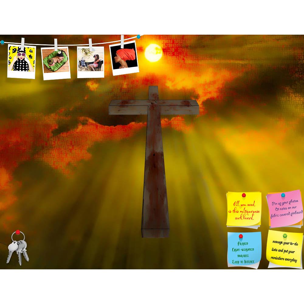 ArtzFolio Wood Cross Hangs In Sky Printed Bulletin Board Notice Pin Board Soft Board | Frameless-Bulletin Boards Frameless-AZSAO19982246BLB_FL_L-Image Code 5002387 Vishnu Image Folio Pvt Ltd, IC 5002387, ArtzFolio, Bulletin Boards Frameless, Religious, Digital Art, wood, cross, hangs, in, sky, printed, bulletin, board, notice, pin, soft, frameless, pin up board, push pin board, extra large cork board, big pin board, notice board, small bulletin board, cork board, wall notice board, giant cork board, bulleti
