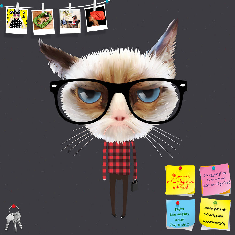 ArtzFolio Funny Cartoon Cat Printed Bulletin Board Notice Pin Board Soft Board | Frameless-Bulletin Boards Frameless-AZSAO20003640BLB_FL_L-Image Code 5002389 Vishnu Image Folio Pvt Ltd, IC 5002389, ArtzFolio, Bulletin Boards Frameless, Animals, Kids, Digital Art, funny, cartoon, cat, printed, bulletin, board, notice, pin, soft, frameless, pin up board, push pin board, extra large cork board, big pin board, notice board, small bulletin board, cork board, wall notice board, giant cork board, bulletin board, o