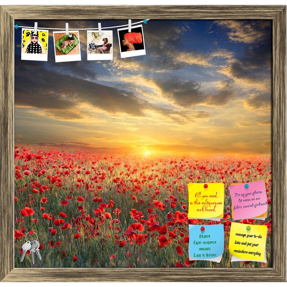 ArtzFolio Poppy Filed On Sunset Printed Bulletin Board Notice Pin Board Soft Board | Framed-Bulletin Boards Framed-AZSAO20099332BLB_FR_L-Image Code 5002394 Vishnu Image Folio Pvt Ltd, IC 5002394, ArtzFolio, Bulletin Boards Framed, Floral, Landscapes, Photography, poppy, filed, on, sunset, printed, bulletin, board, notice, pin, soft, framed, sky, background, field, red, landscape, green, nature, grass, flower, beauty, meadow, agriculture, sunrise, summer, sun, outside, dawn, horizon, pasture, sunny, sunlight