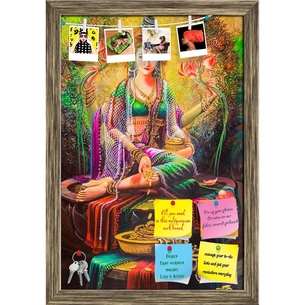 ArtzFolio Hindu Goddess Of Wealth Printed Bulletin Board Notice Pin Board Soft Board | Framed-Bulletin Boards Framed-AZSAO20201728BLB_FR_L-Image Code 5002405 Vishnu Image Folio Pvt Ltd, IC 5002405, ArtzFolio, Bulletin Boards Framed, Religious, Fine Art Reprint, hindu, goddess, of, wealth, printed, bulletin, board, notice, pin, soft, framed, female, guardian, spirit, temple, india, asia, pin up board, push pin board, extra large cork board, big pin board, notice board, small bulletin board, cork board, wall 