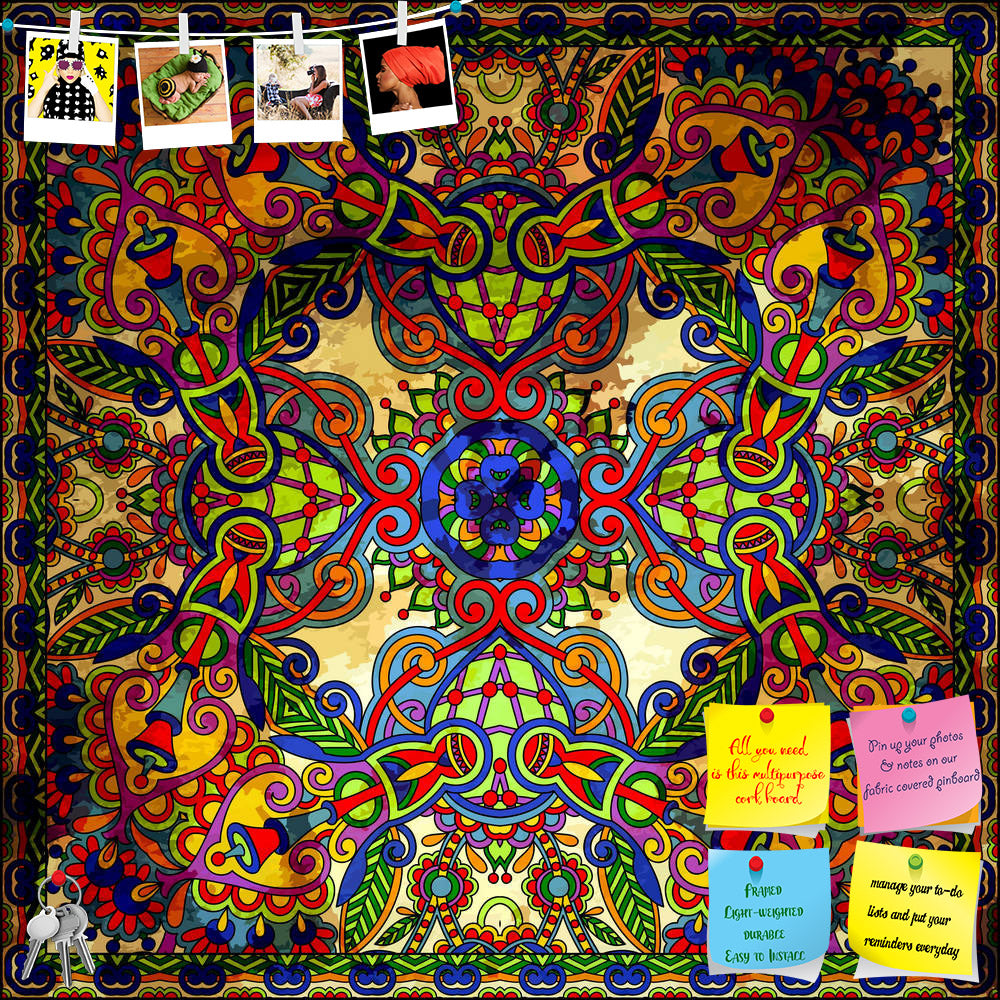 ArtzFolio Floral Paisley Bandanna D4 Printed Bulletin Board Notice Pin Board Soft Board | Frameless-Bulletin Boards Frameless-AZSAO20202062BLB_FL_L-Image Code 5002409 Vishnu Image Folio Pvt Ltd, IC 5002409, ArtzFolio, Bulletin Boards Frameless, Abstract, Digital Art, floral, paisley, bandanna, d4, printed, bulletin, board, notice, pin, soft, frameless, traditional, ornamental, use, this, pattern, design, carpet, shawl, pillow, cushion, pin up board, push pin board, extra large cork board, big pin board, not