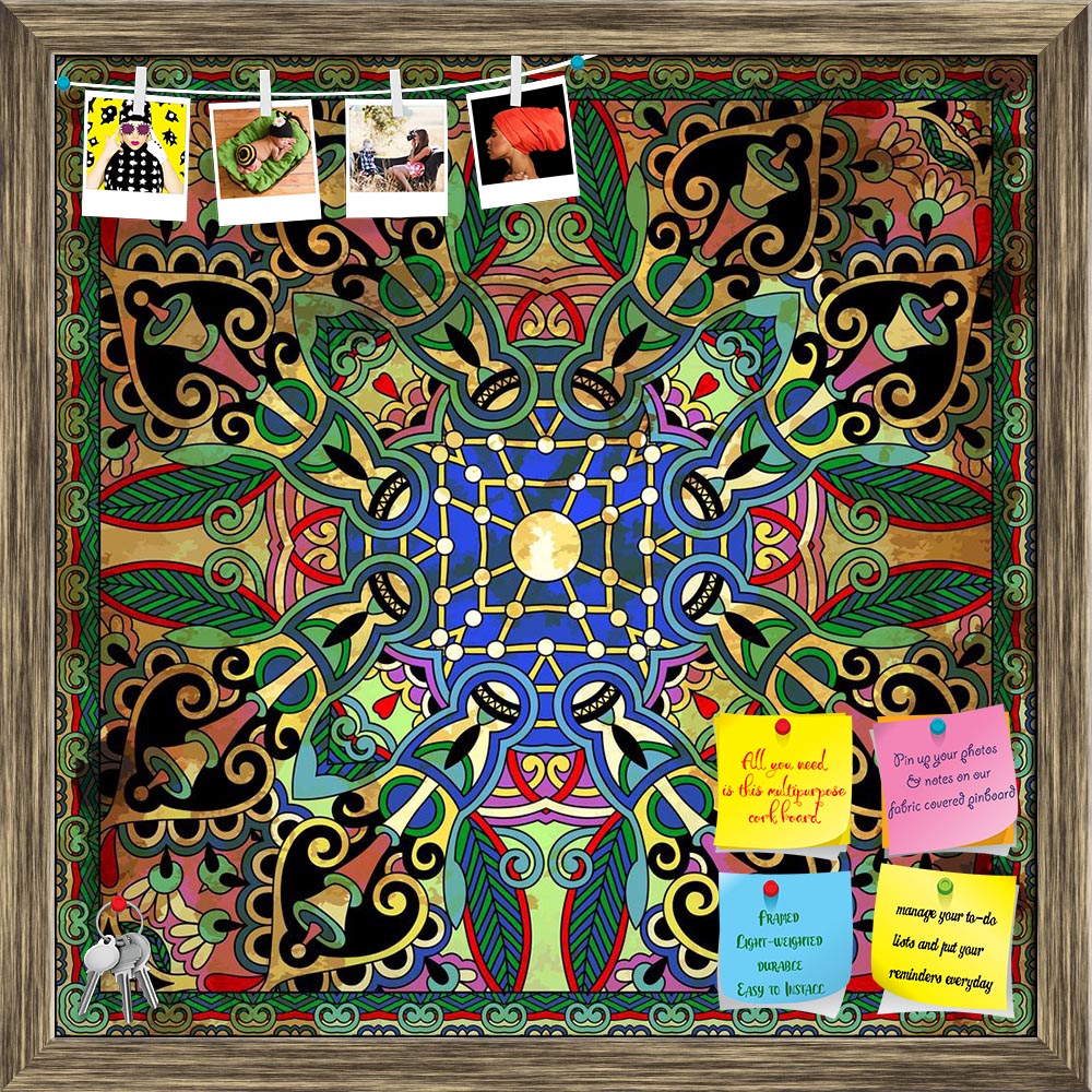 ArtzFolio Floral Paisley Bandanna D6 Printed Bulletin Board Notice Pin Board Soft Board | Framed-Bulletin Boards Framed-AZSAO20202065BLB_FR_L-Image Code 5002411 Vishnu Image Folio Pvt Ltd, IC 5002411, ArtzFolio, Bulletin Boards Framed, Abstract, Digital Art, floral, paisley, bandanna, d6, printed, bulletin, board, notice, pin, soft, framed, traditional, ornamental, use, this, pattern, design, carpet, shawl, pillow, cushion, pin up board, push pin board, extra large cork board, big pin board, notice board, s