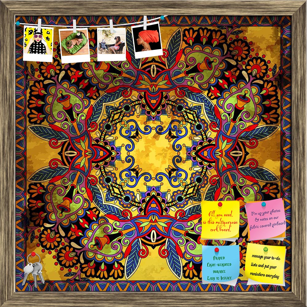 ArtzFolio Floral Paisley Bandanna D7 Printed Bulletin Board Notice Pin Board Soft Board | Framed-Bulletin Boards Framed-AZSAO20202066BLB_FR_L-Image Code 5002412 Vishnu Image Folio Pvt Ltd, IC 5002412, ArtzFolio, Bulletin Boards Framed, Abstract, Digital Art, floral, paisley, bandanna, d7, printed, bulletin, board, notice, pin, soft, framed, traditional, ornamental, use, this, pattern, design, carpet, shawl, pillow, cushion, pin up board, push pin board, extra large cork board, big pin board, notice board, s