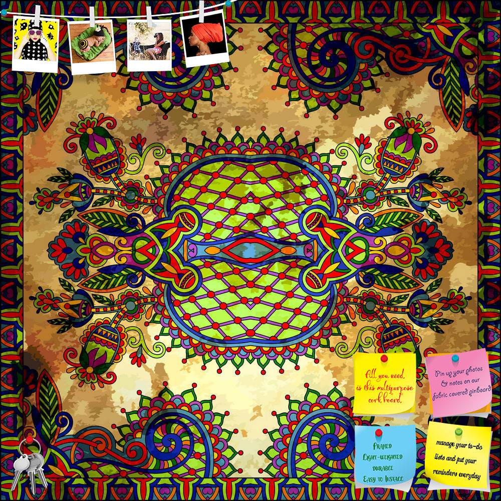 ArtzFolio Floral Paisley Bandanna D8 Printed Bulletin Board Notice Pin Board Soft Board | Frameless-Bulletin Boards Frameless-AZSAO20202067BLB_FL_L-Image Code 5002413 Vishnu Image Folio Pvt Ltd, IC 5002413, ArtzFolio, Bulletin Boards Frameless, Abstract, Digital Art, floral, paisley, bandanna, d8, printed, bulletin, board, notice, pin, soft, frameless, traditional, ornamental, use, this, pattern, design, carpet, shawl, pillow, cushion, pin up board, push pin board, extra large cork board, big pin board, not