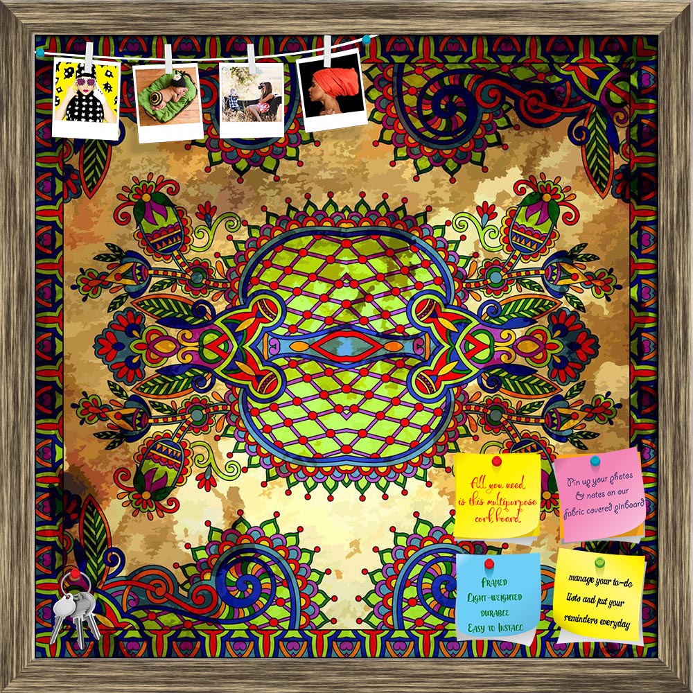 ArtzFolio Floral Paisley Bandanna D8 Printed Bulletin Board Notice Pin Board Soft Board | Framed-Bulletin Boards Framed-AZSAO20202067BLB_FR_L-Image Code 5002413 Vishnu Image Folio Pvt Ltd, IC 5002413, ArtzFolio, Bulletin Boards Framed, Abstract, Digital Art, floral, paisley, bandanna, d8, printed, bulletin, board, notice, pin, soft, framed, traditional, ornamental, use, this, pattern, design, carpet, shawl, pillow, cushion, pin up board, push pin board, extra large cork board, big pin board, notice board, s