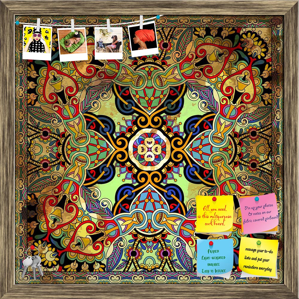 ArtzFolio Floral Paisley Bandanna D9 Printed Bulletin Board Notice Pin Board Soft Board | Framed-Bulletin Boards Framed-AZSAO20202068BLB_FR_L-Image Code 5002414 Vishnu Image Folio Pvt Ltd, IC 5002414, ArtzFolio, Bulletin Boards Framed, Abstract, Digital Art, floral, paisley, bandanna, d9, printed, bulletin, board, notice, pin, soft, framed, traditional, ornamental, use, this, pattern, design, carpet, shawl, pillow, cushion, pin up board, push pin board, extra large cork board, big pin board, notice board, s