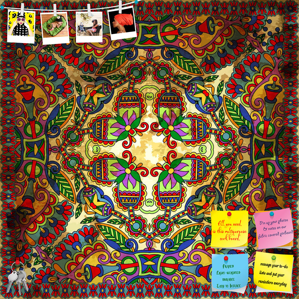 ArtzFolio Floral Paisley Bandanna D10 Printed Bulletin Board Notice Pin Board Soft Board | Frameless-Bulletin Boards Frameless-AZSAO20202076BLB_FL_L-Image Code 5002415 Vishnu Image Folio Pvt Ltd, IC 5002415, ArtzFolio, Bulletin Boards Frameless, Abstract, Digital Art, floral, paisley, bandanna, d10, printed, bulletin, board, notice, pin, soft, frameless, traditional, ornamental, pin up board, push pin board, extra large cork board, big pin board, notice board, small bulletin board, cork board, wall notice b