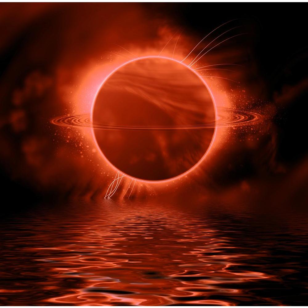 Fantasy Planet Reflected In Water Surface Space Canvas Painting Synthetic Frame-Paintings MDF Framing-AFF_FR-IC 5002436 IC 5002436, Abstract Expressionism, Abstracts, Astronomy, Cosmology, Fantasy, Landscapes, Mountains, Nature, Scenic, Science Fiction, Semi Abstract, Space, Stars, Sunrises, Sunsets, planet, reflected, in, water, surface, canvas, painting, synthetic, frame, abstract, alien, astral, away, backdrop, celestial, cloud, cosmos, dark, deep, distant, dream, environment, far, fiction, fictional, fu