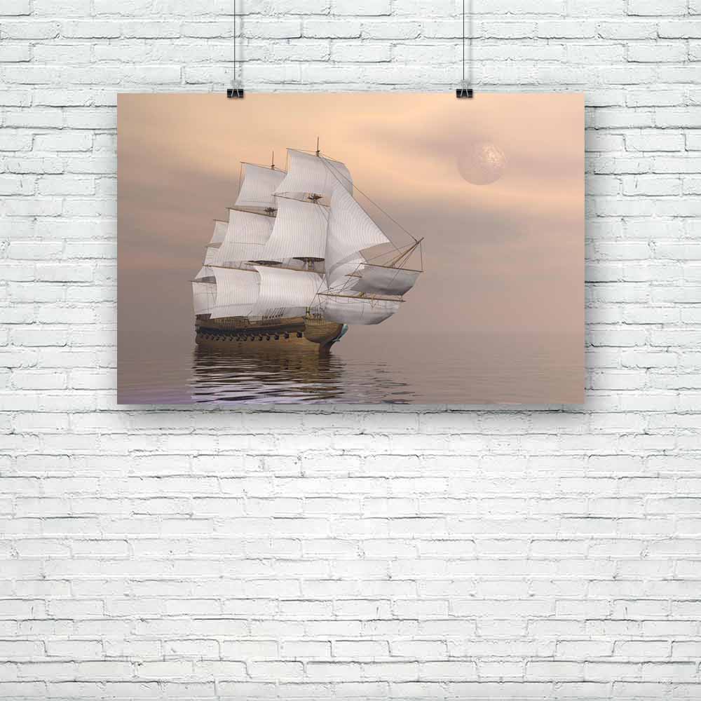 Old Merchant Ship D1 Unframed Paper Poster-Paper Posters Unframed-POS_UN-IC 5002437 IC 5002437, Ancient, Automobiles, Boats, Historical, Medieval, Nautical, Sports, Sunsets, Transportation, Travel, Vehicles, Vintage, old, merchant, ship, d1, unframed, paper, poster, galleon, boat, breeze, caravel, clouds, creative, cruise, exploration, frigate, full, galley, historic, maritime, moon, navigation, ocean, pirate, reflection, regatta, rig, romantic, sail, sailboat, sailor, sea, sky, sloop, tall, trade, transpor
