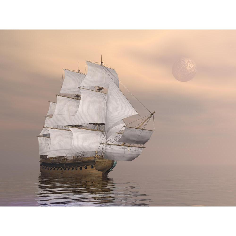 Old Merchant Ship Canvas Painting Synthetic Frame-Paintings MDF Framing-AFF_FR-IC 5002437 IC 5002437, Ancient, Automobiles, Boats, Historical, Medieval, Nautical, Sports, Sunsets, Transportation, Travel, Vehicles, Vintage, old, merchant, ship, canvas, painting, synthetic, frame, galleon, boat, breeze, caravel, clouds, creative, cruise, exploration, frigate, full, galley, historic, maritime, moon, navigation, ocean, pirate, reflection, regatta, rig, romantic, sail, sailboat, sailor, sea, sky, sloop, tall, tr