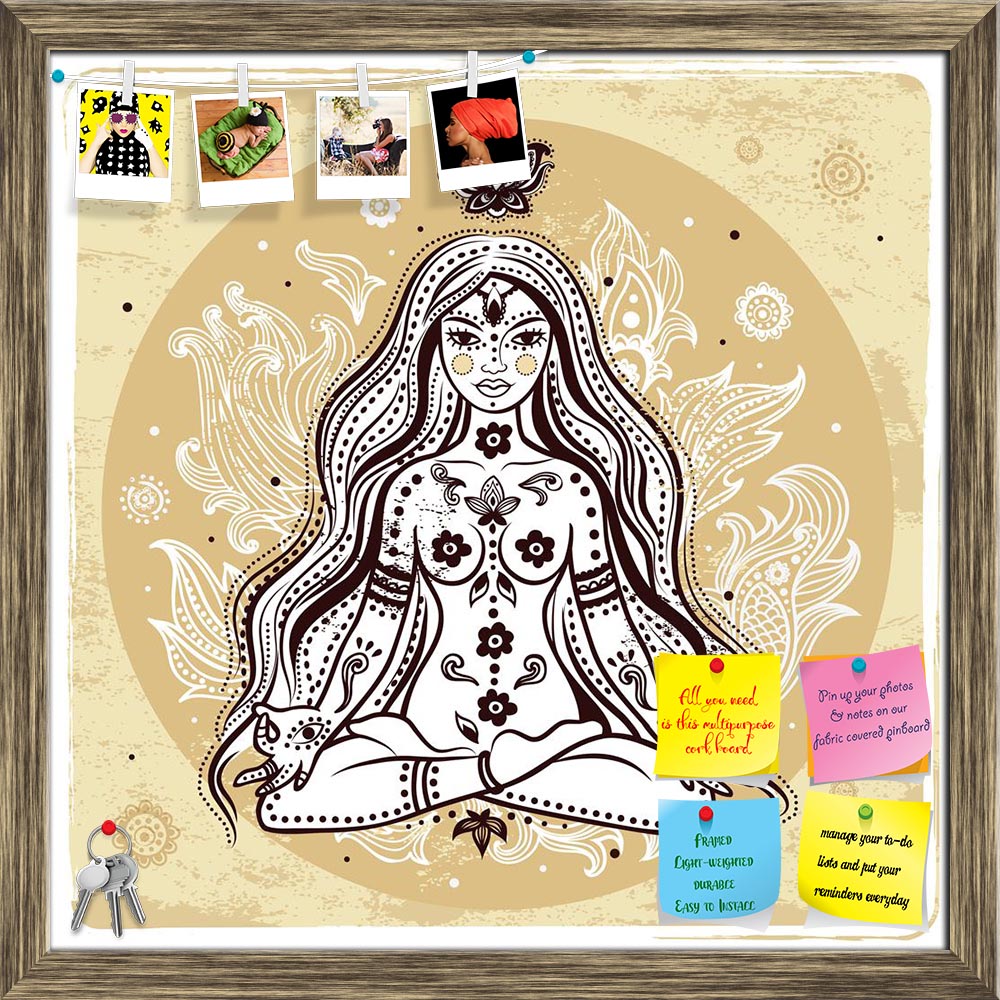 ArtzFolio Girl In Meditation Printed Bulletin Board Notice Pin Board Soft Board | Framed-Bulletin Boards Framed-AZSAO20312539BLB_FR_L-Image Code 5002438 Vishnu Image Folio Pvt Ltd, IC 5002438, ArtzFolio, Bulletin Boards Framed, Religious, Traditional, Digital Art, girl, in, meditation, printed, bulletin, board, notice, pin, soft, framed, pin up board, push pin board, extra large cork board, big pin board, notice board, small bulletin board, cork board, wall notice board, giant cork board, bulletin board, of