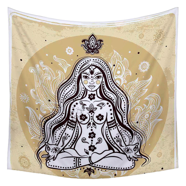 ArtzFolio Girl In Meditation Fabric Tapestry Wall Hanging-Tapestries-AZART20312539TAP_L-Image Code 5002438 Vishnu Image Folio Pvt Ltd, IC 5002438, ArtzFolio, Tapestries, Religious, Traditional, Digital Art, girl, in, meditation, canvas, fabric, painting, tapestry, wall, art, hanging, room tapestry, hanging tapestry, huge tapestry, amazonbasics, tapestry cloth, fabric wall hanging, unique tapestries, wall tapestry, small tapestry, tapestry wall decor, cheap tapestries, affordable tapestries, tapestry wall ha