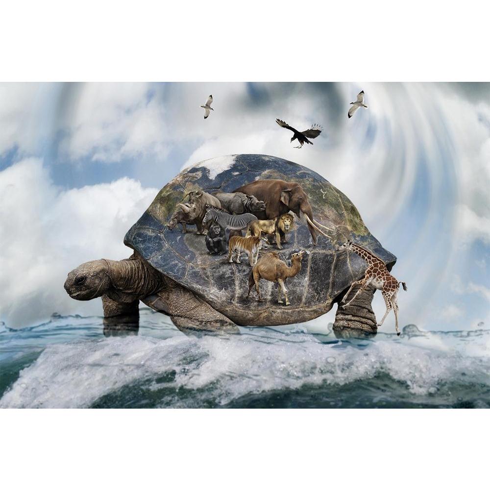 ArtzFolio World Turtle Concept Carrying Animals Unframed Paper Poster-Paper Posters Unframed-AZART20332405POS_UN_L-Image Code 5002440 Vishnu Image Folio Pvt Ltd, IC 5002440, ArtzFolio, Paper Posters Unframed, Abstract, Animals, Surrealism, Digital Art, world, turtle, concept, carrying, unframed, paper, poster, wall, large, size, for, living, room, home, decoration, big, framed, decor, posters, pitaara, box, modern, art, with, frame, bedroom, amazonbasics, door, drawing, small, decorative, office, reception,