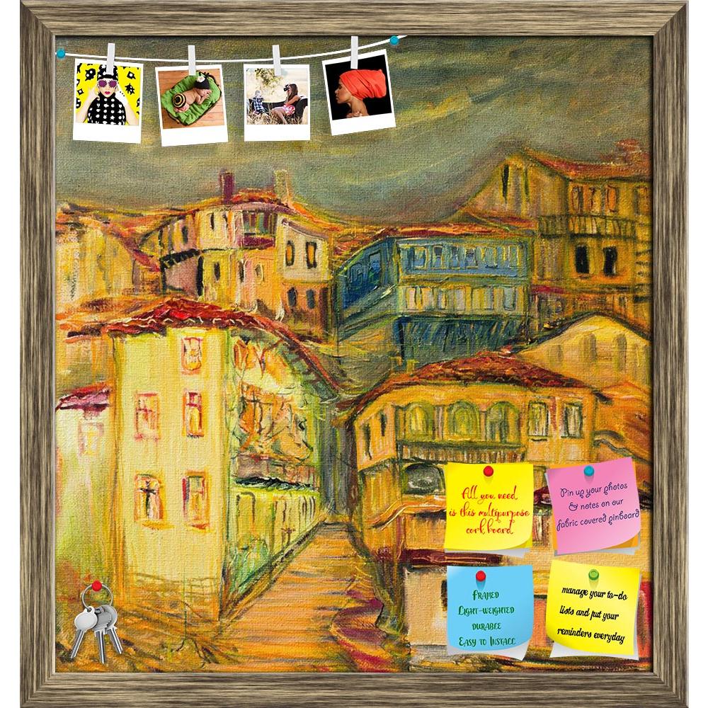 ArtzFolio Old Vivid Village Houses Printed Bulletin Board Notice Pin Board Soft Board | Framed-Bulletin Boards Framed-AZSAO20336274BLB_FR_L-Image Code 5002441 Vishnu Image Folio Pvt Ltd, IC 5002441, ArtzFolio, Bulletin Boards Framed, Places, Fine Art Reprint, old, vivid, village, houses, printed, bulletin, board, notice, pin, soft, framed, an, oil, painting, canvas, narrow, streets, spreaded, hill, dark, grey, sky, background, pin up board, push pin board, extra large cork board, big pin board, notice board