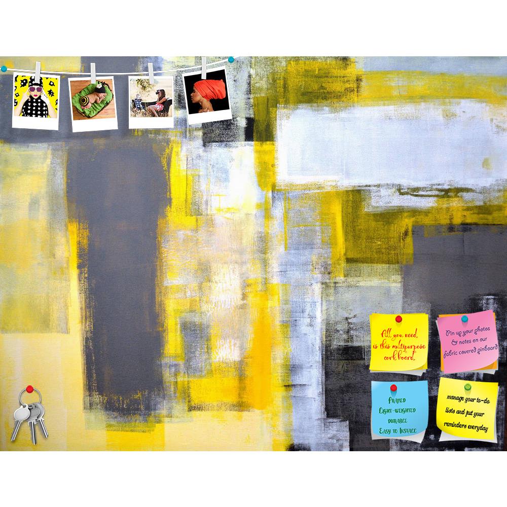 ArtzFolio Abstract Artwork D90 Printed Bulletin Board Notice Pin Board Soft Board | Frameless-Bulletin Boards Frameless-AZSAO20354247BLB_FL_L-Image Code 5002448 Vishnu Image Folio Pvt Ltd, IC 5002448, ArtzFolio, Bulletin Boards Frameless, Abstract, Fine Art Reprint, artwork, d90, printed, bulletin, board, notice, pin, soft, frameless, grey, yellow, art, painting, pin up board, push pin board, extra large cork board, big pin board, notice board, small bulletin board, cork board, wall notice board, giant cork