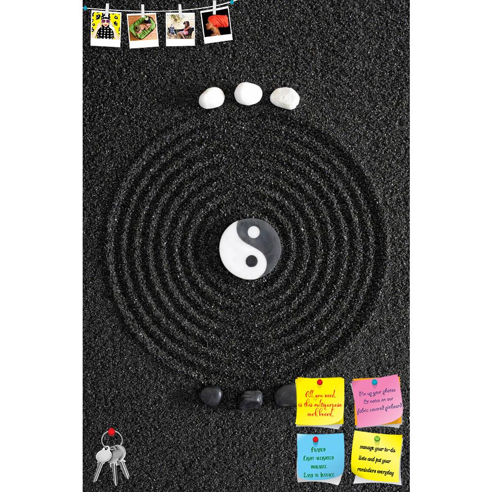 ArtzFolio Japanese Zen Garden D5 Printed Bulletin Board Notice Pin Board Soft Board | Frameless-Bulletin Boards Frameless-AZSAO20369128BLB_FL_L-Image Code 5002451 Vishnu Image Folio Pvt Ltd, IC 5002451, ArtzFolio, Bulletin Boards Frameless, Abstract, Photography, japanese, zen, garden, d5, printed, bulletin, board, notice, pin, soft, frameless, yin, yang, stones, pin up board, push pin board, extra large cork board, big pin board, notice board, small bulletin board, cork board, wall notice board, giant cork