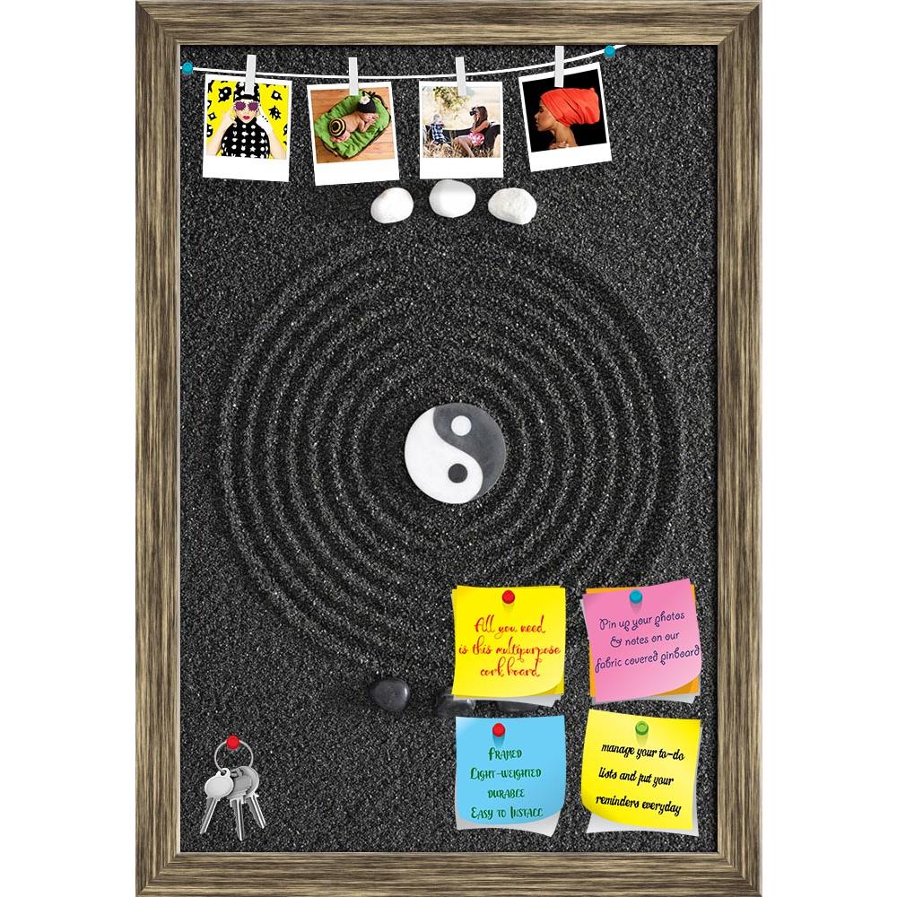 ArtzFolio Japanese Zen Garden D5 Printed Bulletin Board Notice Pin Board Soft Board | Framed-Bulletin Boards Framed-AZSAO20369128BLB_FR_L-Image Code 5002451 Vishnu Image Folio Pvt Ltd, IC 5002451, ArtzFolio, Bulletin Boards Framed, Abstract, Photography, japanese, zen, garden, d5, printed, bulletin, board, notice, pin, soft, framed, yin, yang, stones, pin up board, push pin board, extra large cork board, big pin board, notice board, small bulletin board, cork board, wall notice board, giant cork board, bull