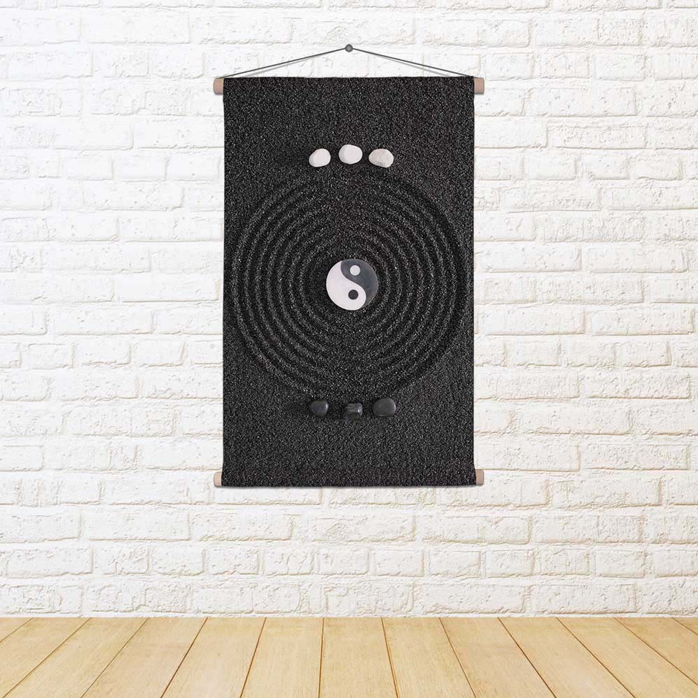 ArtzFolio Japanese Zen Garden D5 Fabric Painting Tapestry Scroll