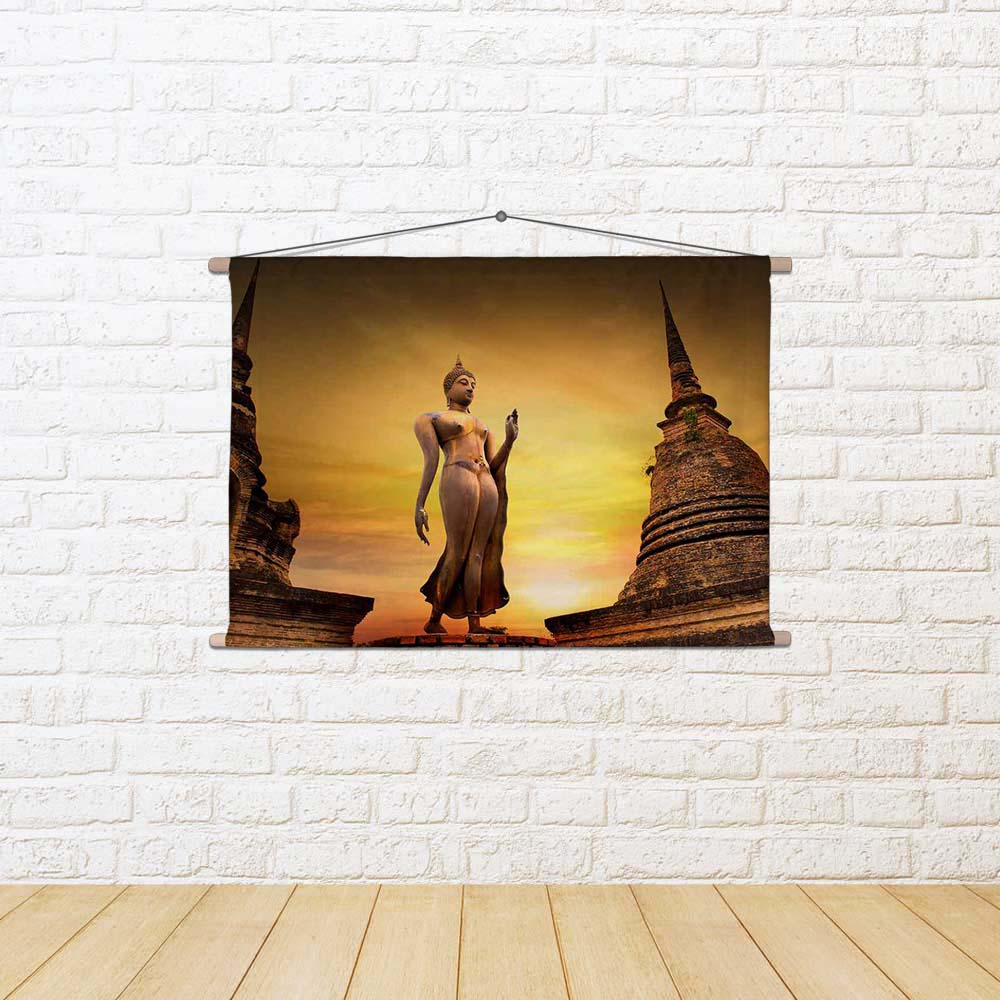 ArtzFolio Ancient Buddha in Sukhothai Park Thailand Fabric Painting Tapestry Scroll Art Hanging-Scroll Art-AZART20442876TAP_L-Image Code 5002461 Vishnu Image Folio Pvt Ltd, IC 5002461, ArtzFolio, Scroll Art, Places, Religious, Photography, ancient, buddha, in, sukhothai, park, thailand, fabric, painting, tapestry, scroll, art, hanging, statue, historical, province, tapestries, room tapestry, hanging tapestry, huge tapestry, amazonbasics, tapestry cloth, fabric wall hanging, unique tapestries, wall tapestry,